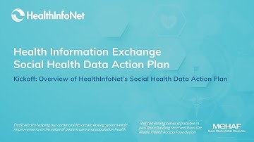 HealthInfoNet - Health Equity Data Action Plan Kickoff Session