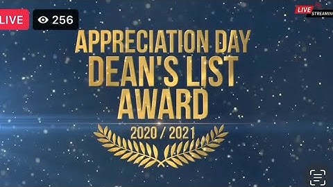 DEAN’S LIST AWARDS 2020/2021