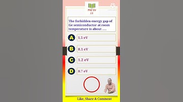 Semiconductor | MCQ 1 | #shorts #jeemains