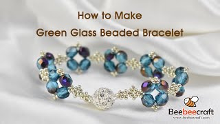 How to Make Blue Glass Beaded Bracelet