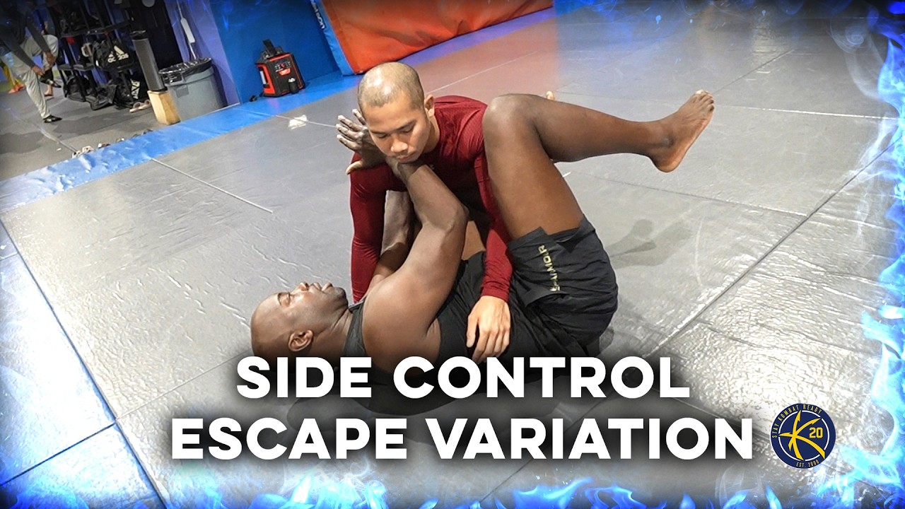 Side Control back to the Guard variation | Brazilian Jiu Jitsu - YouTube