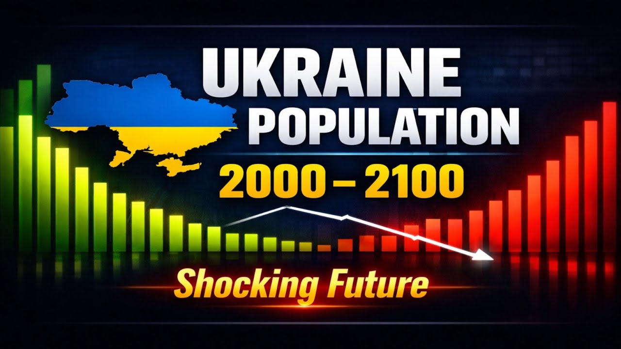 “Ukraine Population 2000-2100 Race Bar Chart / Population Growth Video”