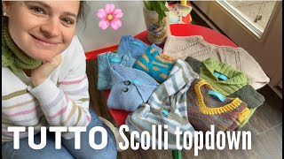 SCOLLO TOPDOWN ⬇ come lavorare facilmente a maglia ai ferri