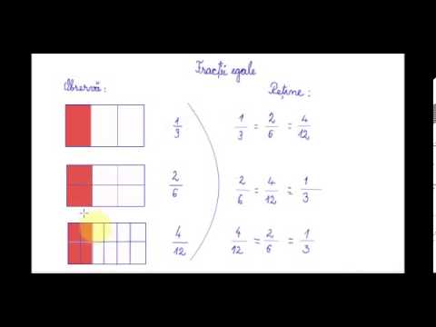 Fracții Egale Matematică Clasa A Iv A Youtube