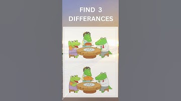 Spot 3 differences #spotthedifference #findthedifference #puzzle #quiz #puzzlegame #game #brainrot