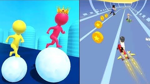 Turbo Stars - Rival Racing | Snow Ball Run All Level Gameplay Android, iOS