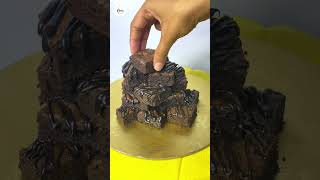 Brownie tower | brownie decoration in tamil | simple birthday cake ideas |brownie tower making tamil