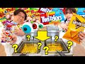 【検証】大量の駄菓子を業務用フライヤーに!?ルーレットフライヤーチャレンジやってみた!〜 Roulette Fried Food Challenge 〜【対決】