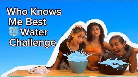 ❄️🧊WHO KNOWS ME BEST ICE WATER CHALLENGE🧊❄️