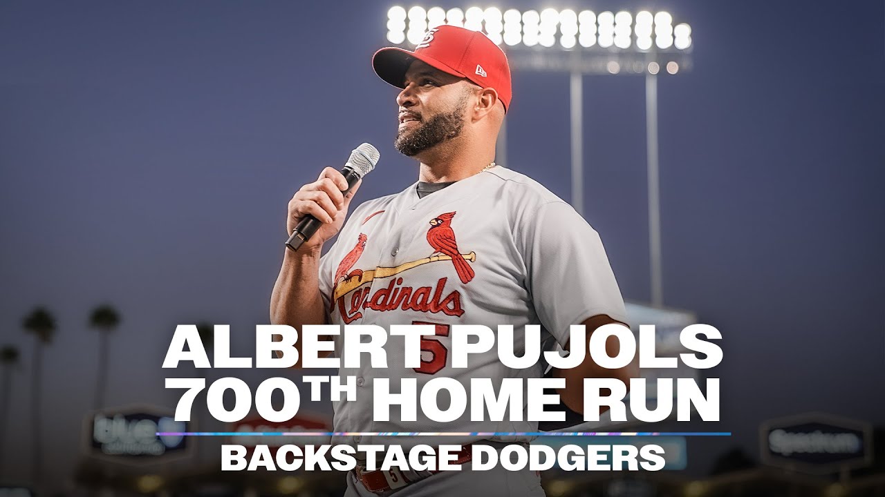 Albert Pujols 700th Home Run at Dodger Stadium - Backstage Dodgers