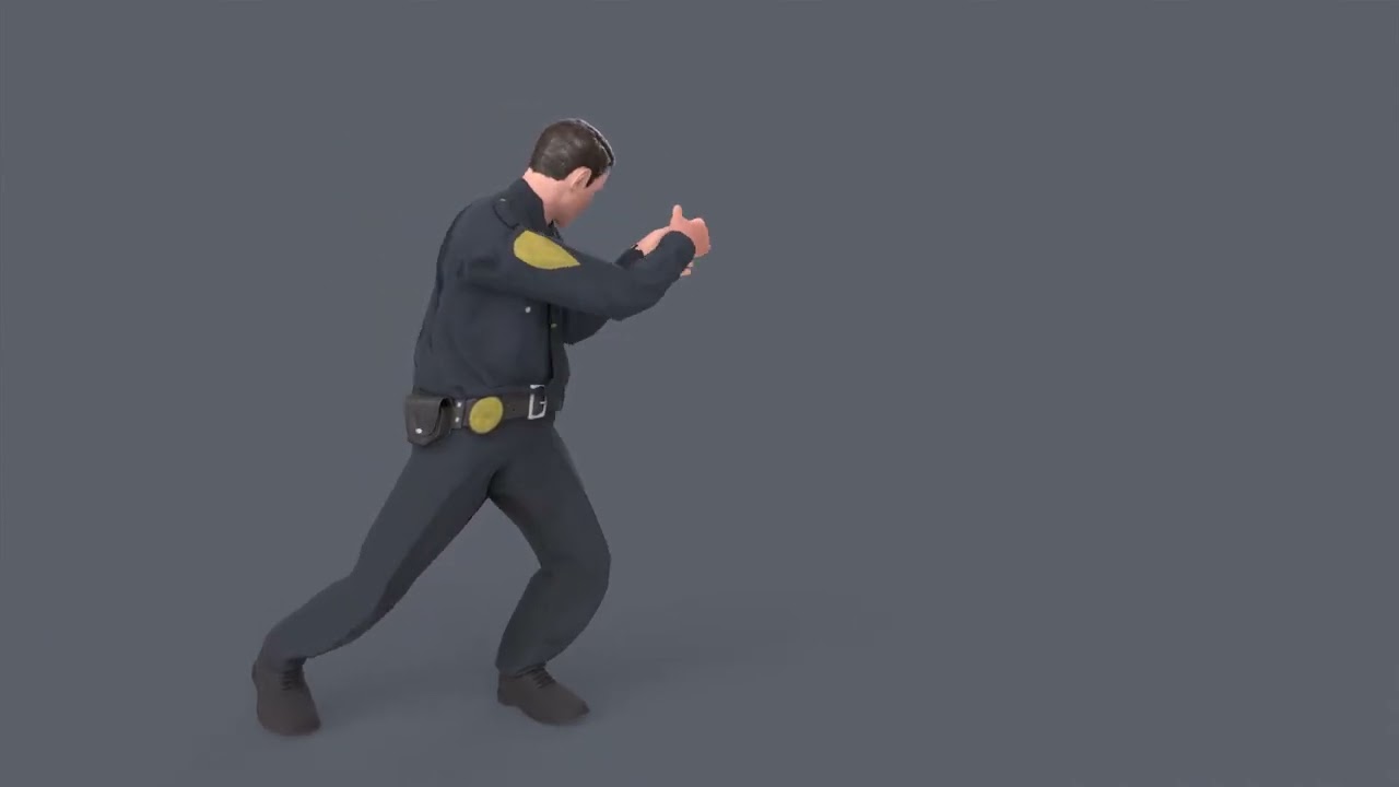 Policeman 3D Character - Animation 1