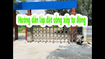 Hướng dẫn chi tiết lắp đặt cổng xếp trượt tự động