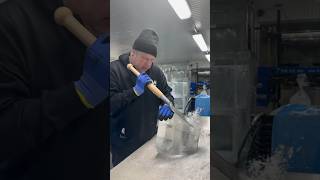 Carving a Punch Bowl Ice Diamond #music #hiphop #ice #shorts #shortsfeed #carving #cocktail