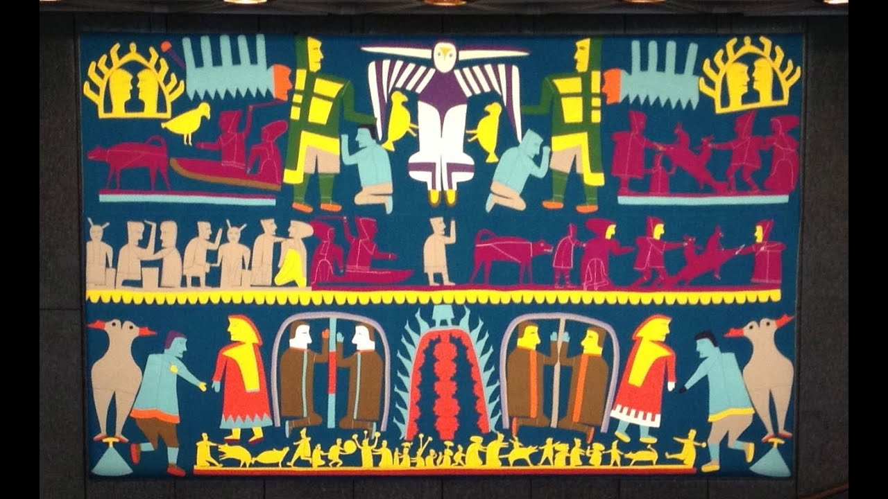The Return of the Jessie Oonark Tapestry | Installation de la tapisserie de Jessie Oonark nachos