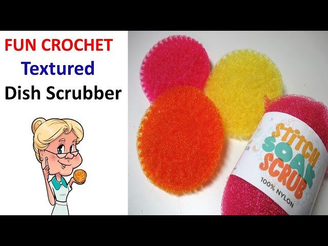 Easy Pot and Dish Scrubber Free Crochet Pattern - OkieGirlBling'n'Things