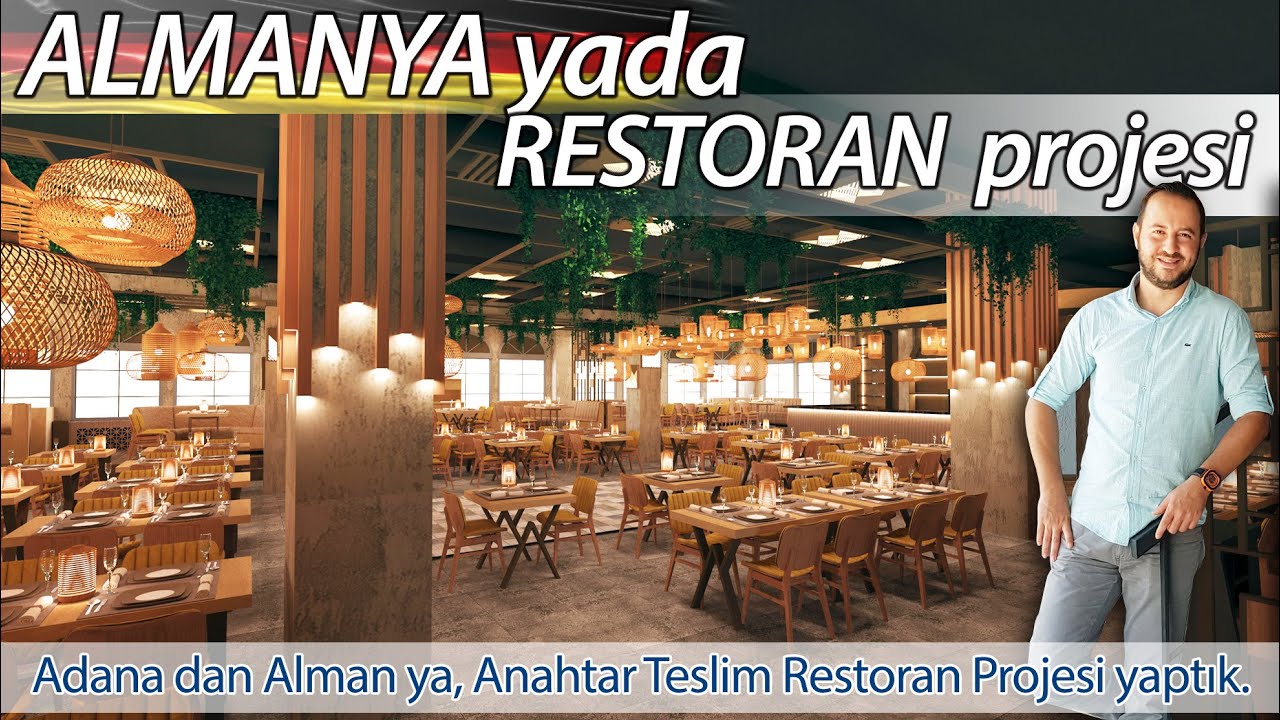Yurtdışına İç Mimari Proje yapmak. Almanya ya Anahtar teslim Restoran projesi yaptım.