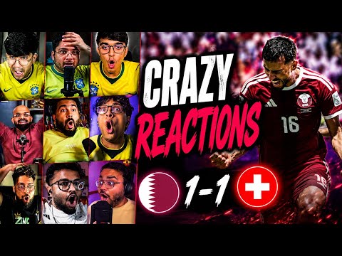 Indians Reacts Crazily to QATAR 1-1 SWITZERLAND | FIFA WORLD CUP 2026 Round 1