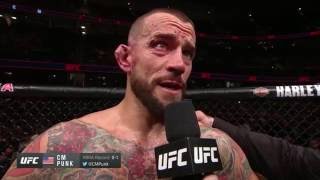 UFC 203: Mickey Gall and CM Punk Octagon Interview