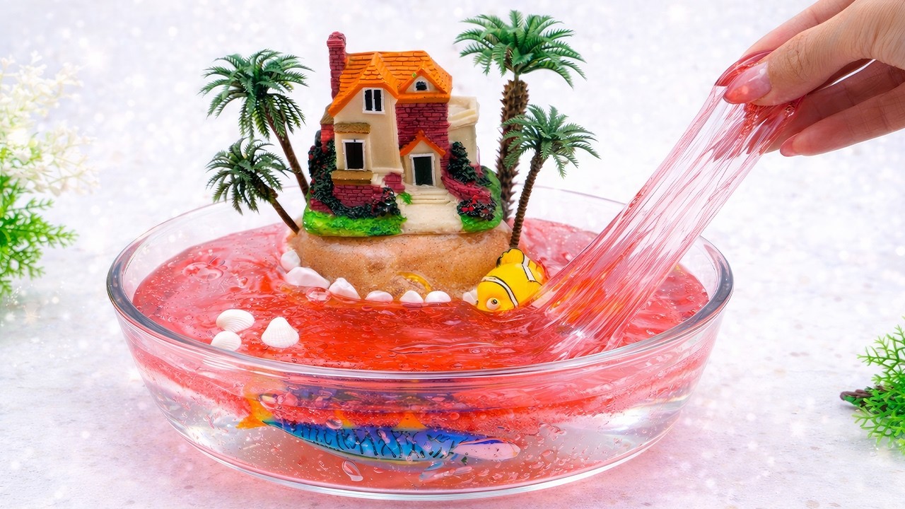 Recreating AI Slimes | Tropical Island Slime Paradise 🏝️ Ultimate ASMR