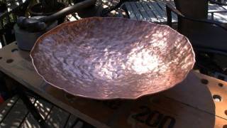 How to Make a Copper Bowl, Hammering with Rob