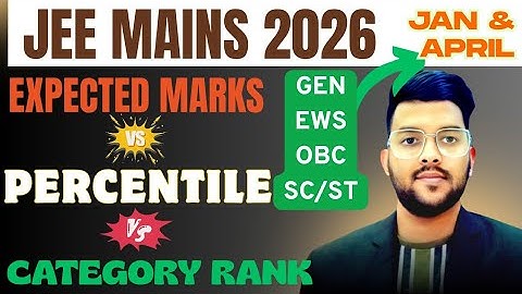 JEE Mains 2026 Marks vs Percentile vs Category Wise Rank | Jee Advanced 2026 cutoff all categories