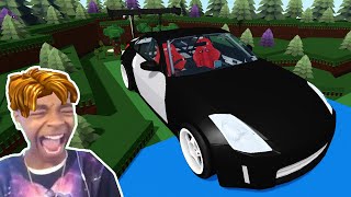 building a DRIFT RACING CAR  In BUILD A BOAT Funny Moments Memes