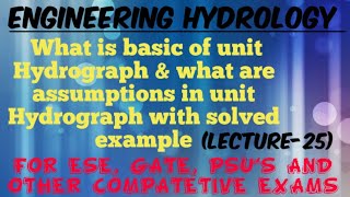 Unit Hydrograph with solved example