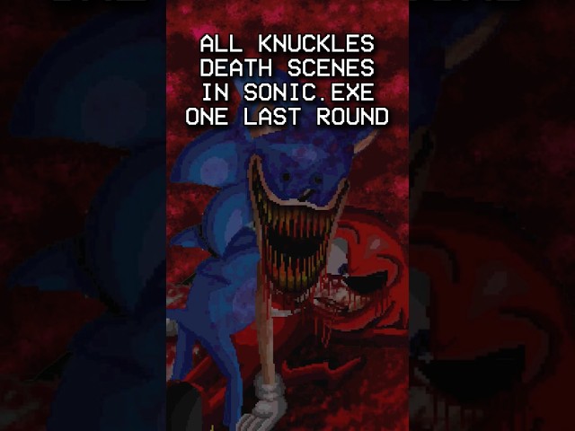 ALL KNUCKLES DEATH SCENES IN SONIC.EXE ONE LAST ROUND #shorts #sonicexe #exe #sonichorror #luigikid class=
