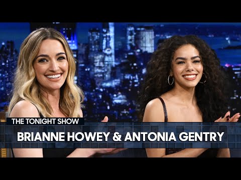 Brianne howey blacked out when she met hugh jackman at a hair salon (extended) | the tonight show