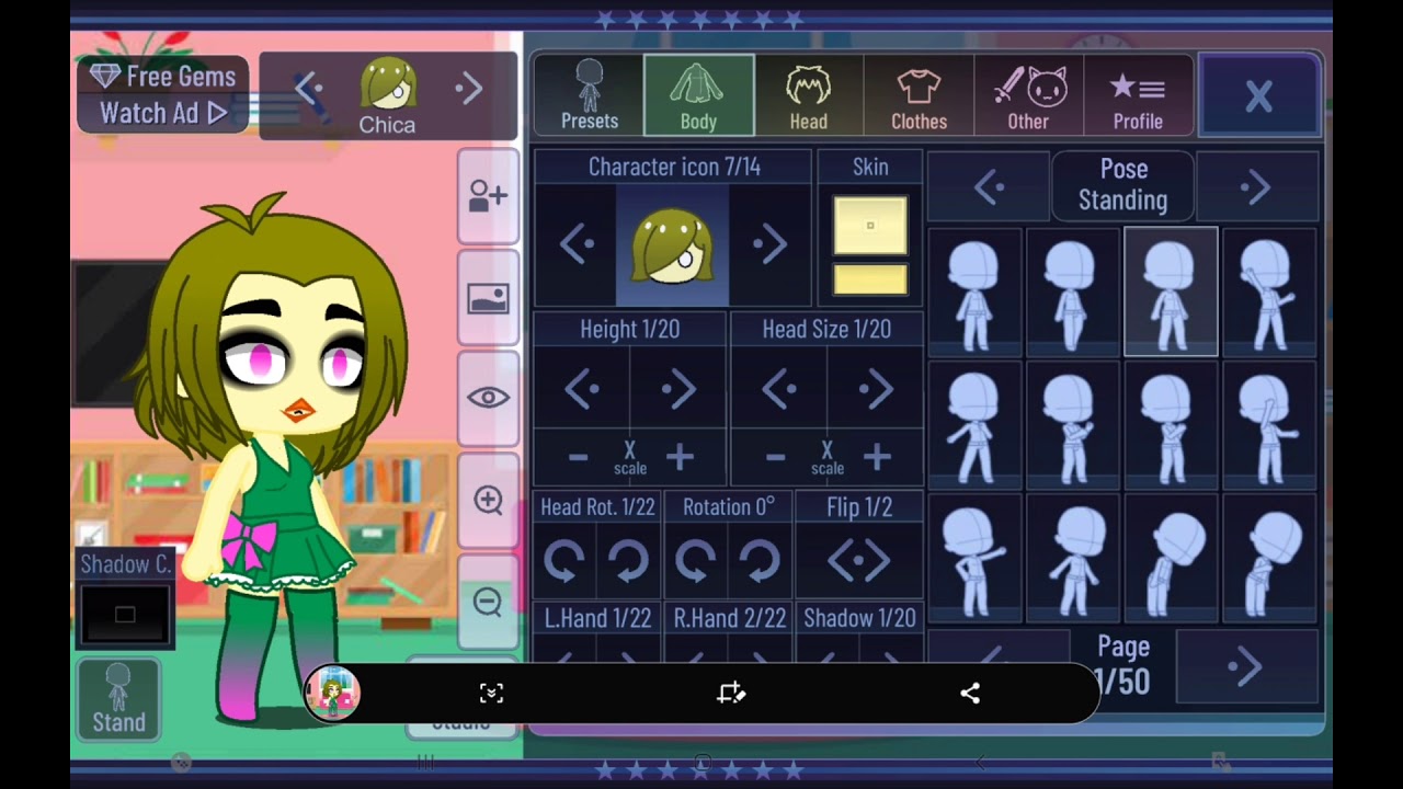 free fnaf gacha club ocs with outfit import codes - YouTube