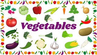 50 VEGETABLES NAME for Toddlers | First Words for Babies | English Vocabulary | Speech Therapy Kids