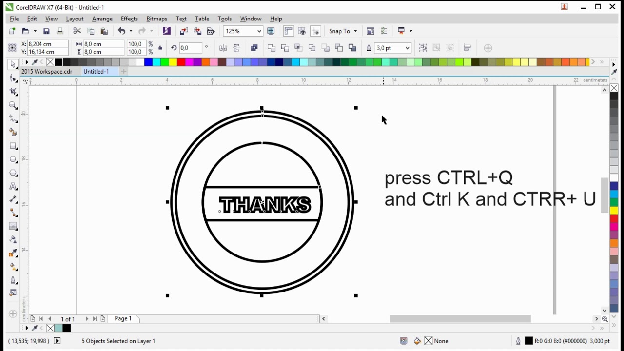 Download Cara Membuat Stempel Lingkaran di CorelDraw - YouTube