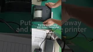Printer error when have paper for thermal label printer TS-M420