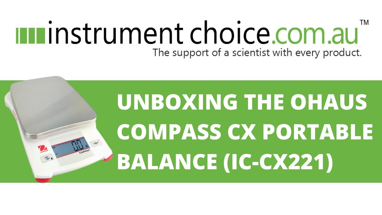 Unboxing the OHaus COMPASS CX Portable Balance (220 g x 0.1 g) (IC-CX221)