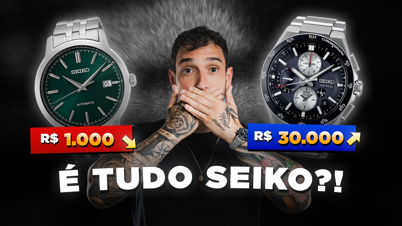SEIKO: Entenda os Níveis da Marca | Do Seiko 5 ao Seiko Luxo
