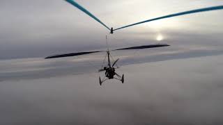 Microlight flying chase cam test