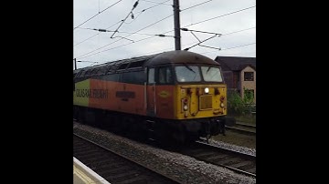 Colas Rail Class 56 (56049) Running Light Engine Through Northallerton Station #class56 #colasrail