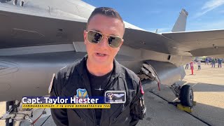 F-16 Viper Demo Team Commander Talks About Time in CAP