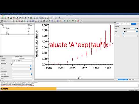 Quick Veusz: Fitting with and without error