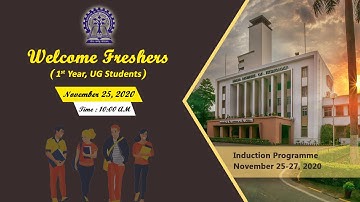 Welcome Address and Induction Program 2020-2021 (25 November, Forenoon Session)