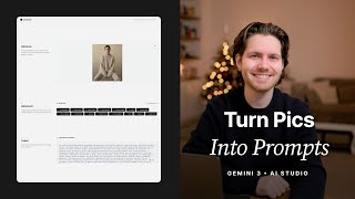 I Built an AI App That Turns Images Into Perfect Prompts in AI Studio • Gemini 3 • Nano Banana Pro