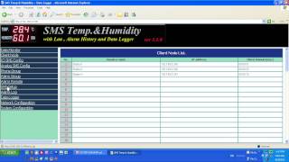 Information SMS Temp&Humidity_05 SMS SETUP ALARM LOG DATA LOGGER News