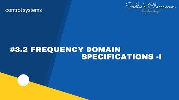 #3.2 Frequency domain specifications-I