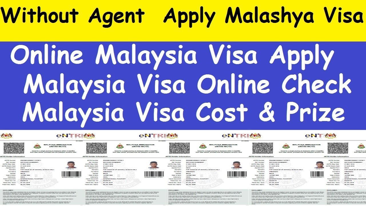 Malaysia Visa Online Apply L Malaysia Visa Online Check And Visa