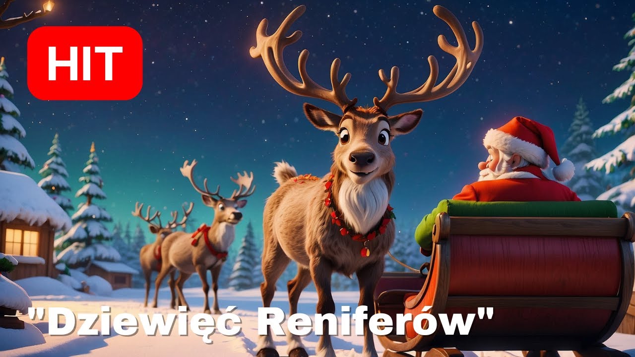 Bajki O Mikołaju I Reniferach Piosenka o Reniferach "Dziewięć Reniferów" - Piosenka Świąteczna