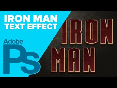 How to Create IRON MAN Text in Photoshop