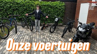 Onze voertuigen (tot nu toe 😅)