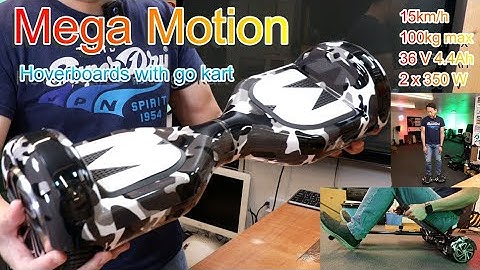 Mega Motion Hoverboards with go kart first use and demo by Benson Chik 2021