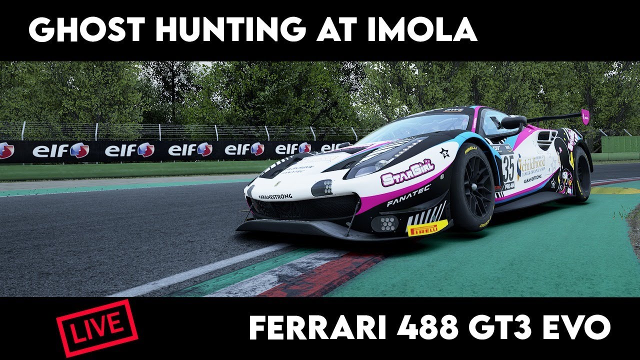 [LIVE] ACC | Ghost Hunting at Imola in a Ferrari GT3 EVO. How Fast Can I Get in 1.5 Hours?!