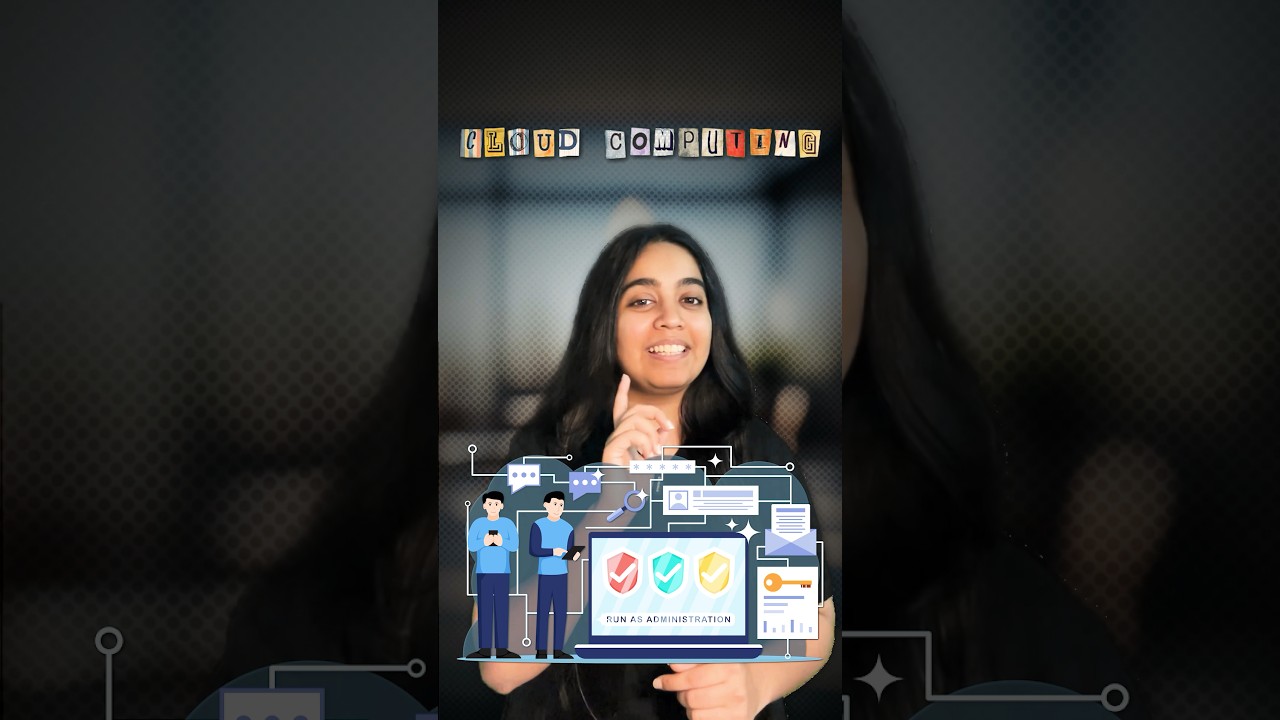 Cloud computing in 60 seconds 🤯 Science behind it #cloudcomputing #shorts #saas #paas #iaas #python